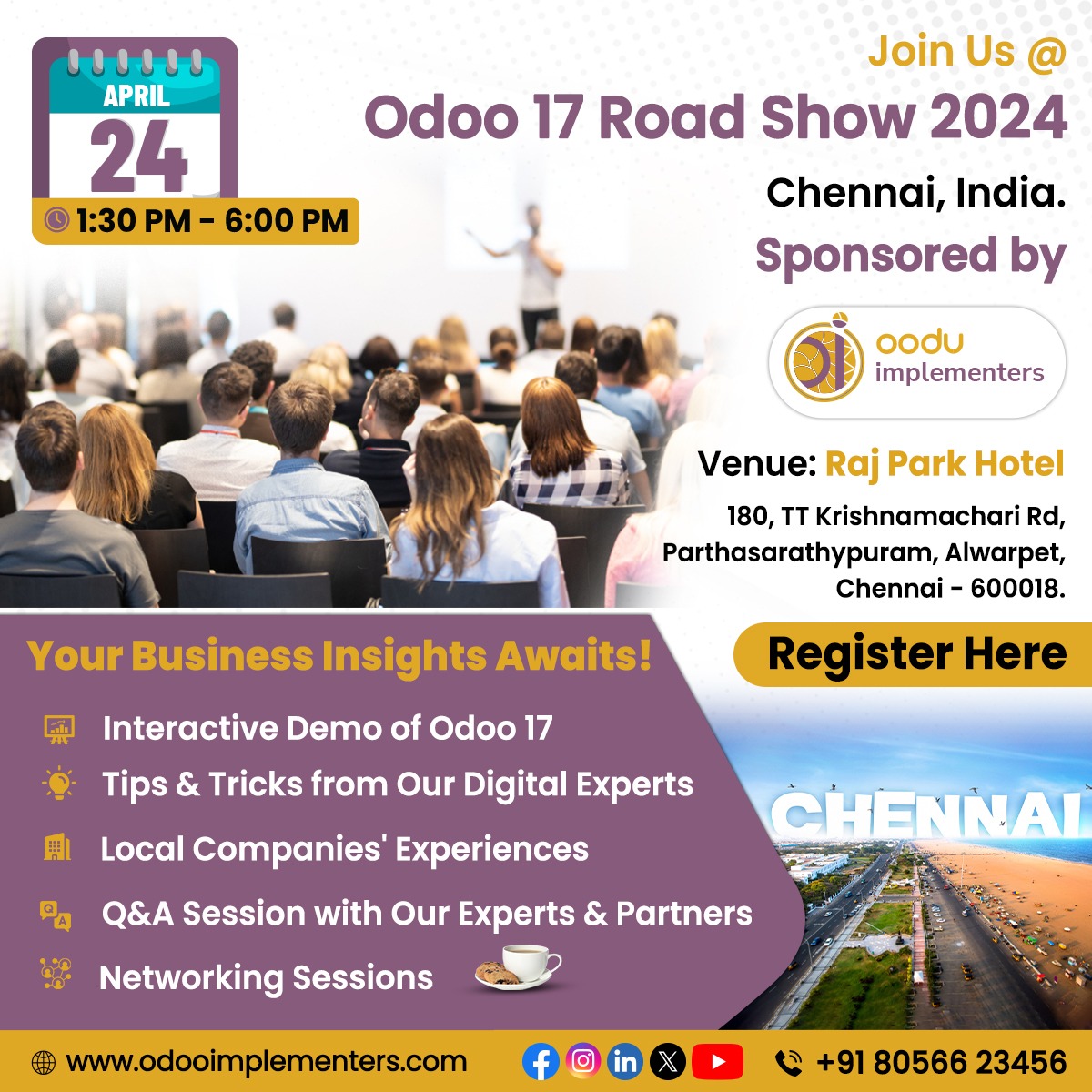 Odoo 17 Road Show at Chennai